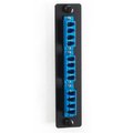 Black Box Network Services Black Box JPM455C-R2 Standard Adapter Panel; Ceramic Sleeve; 6 LC Duplex Pairs; Blue JPM455C-R2